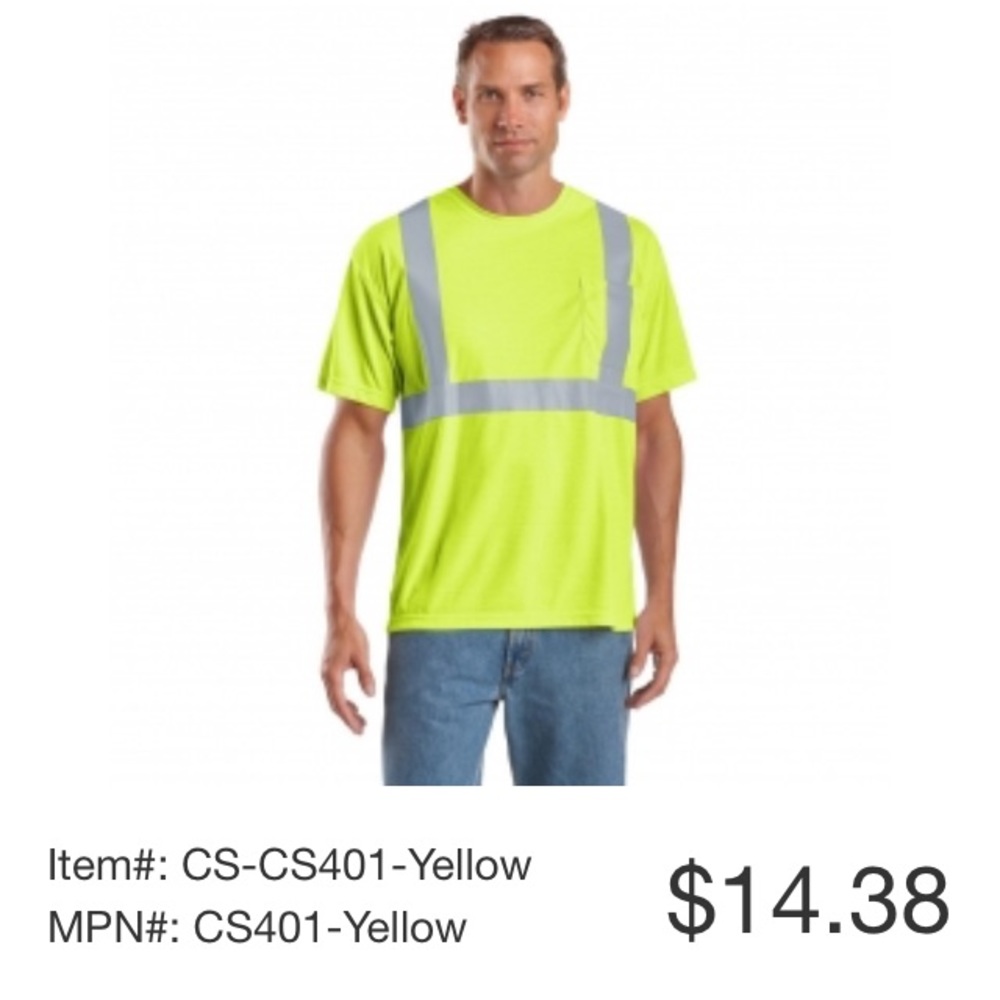 Men’s size large safety shirt NWT